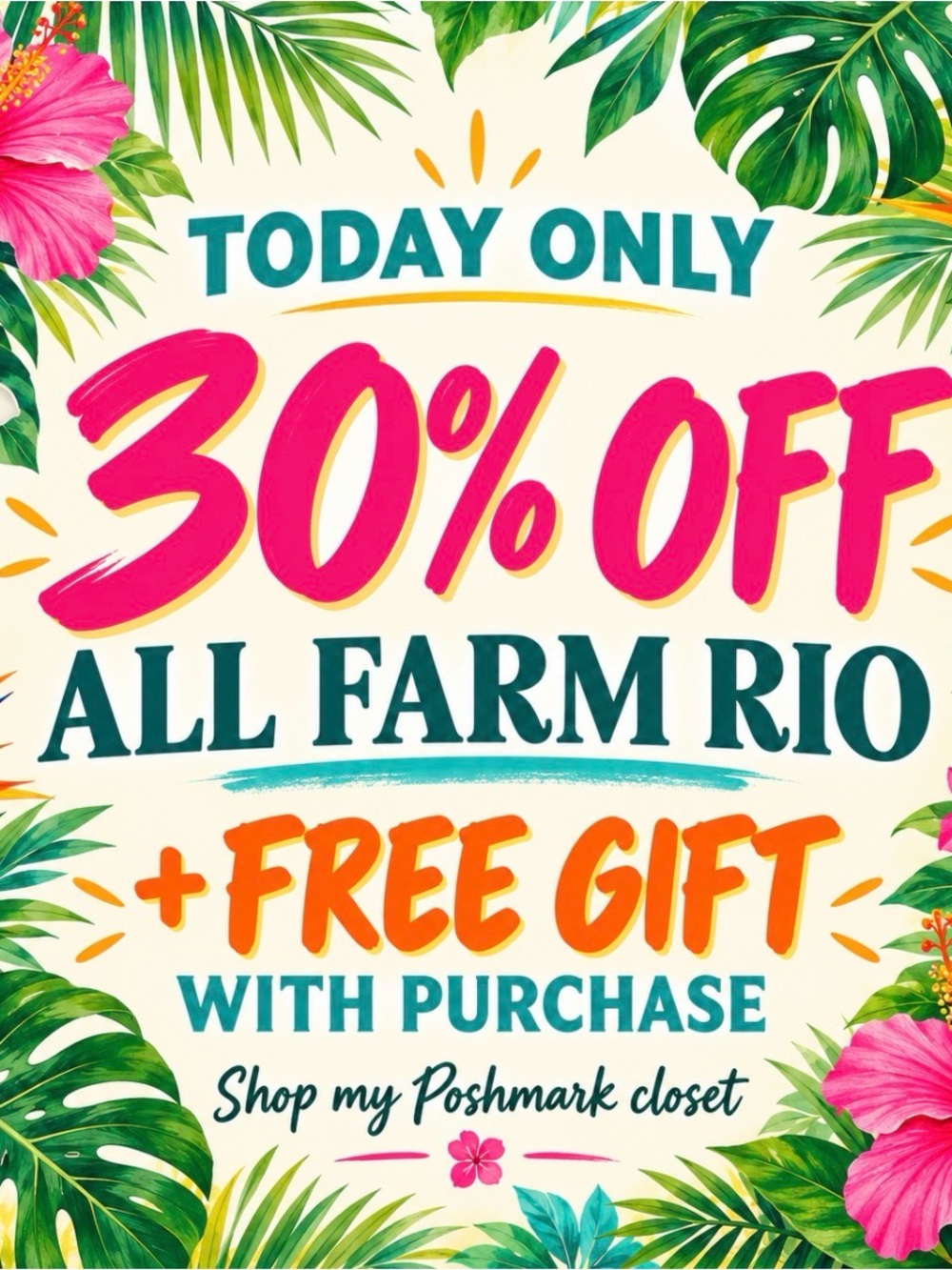 🌴🌴30% Off Today Only! 🌺🌸